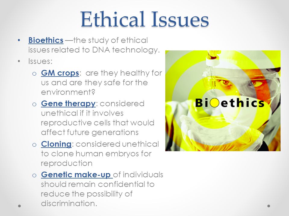 VIII. ETHICAL ISSUES